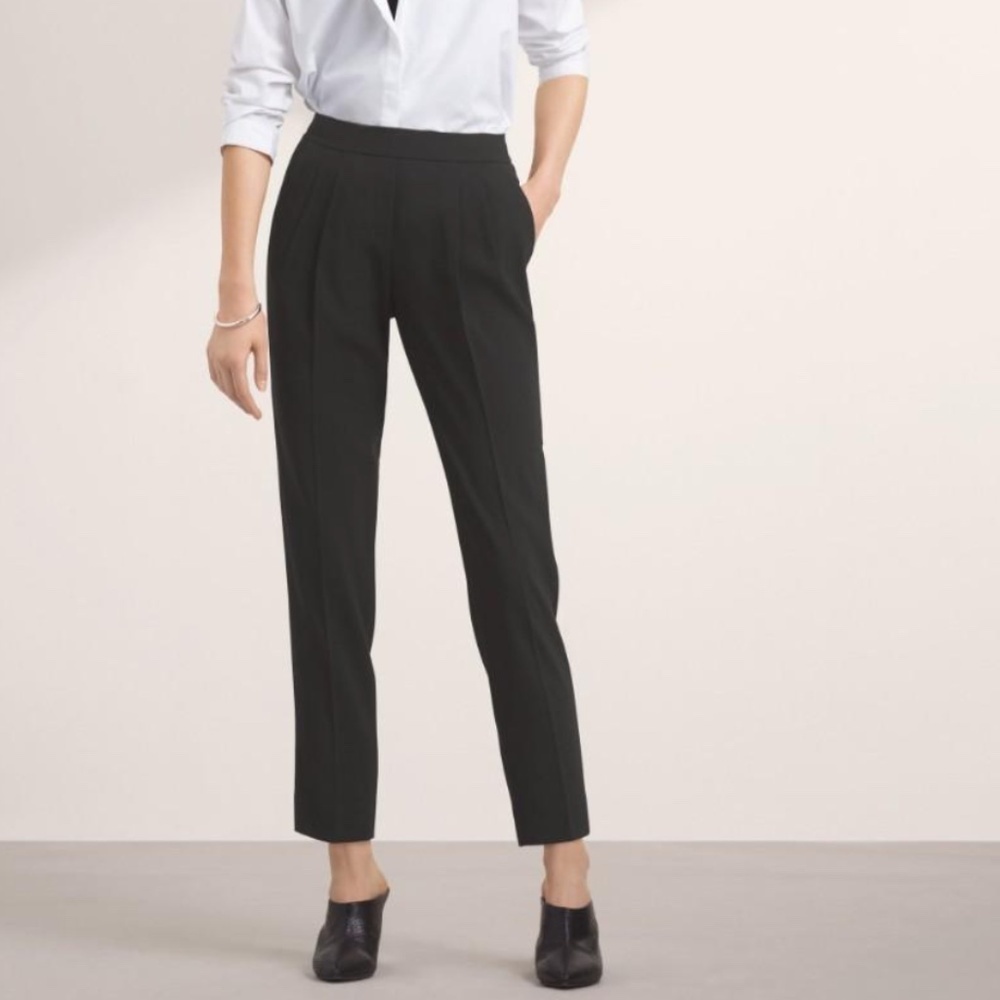 ARITZIA BABATON BLACK ANKLE COHEN PANT - 0
